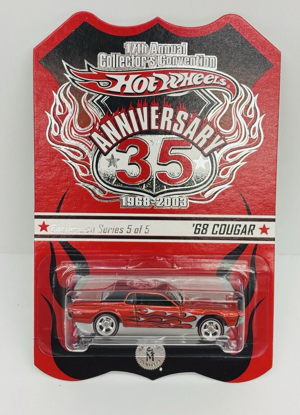 Hot Wheels '68 Cougar 17th Annual Convention 2045/2500 w/ Protector 35th Anniv